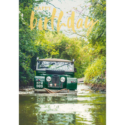 Picture of HAPPY BIRTHDAY CARD LANDROVER